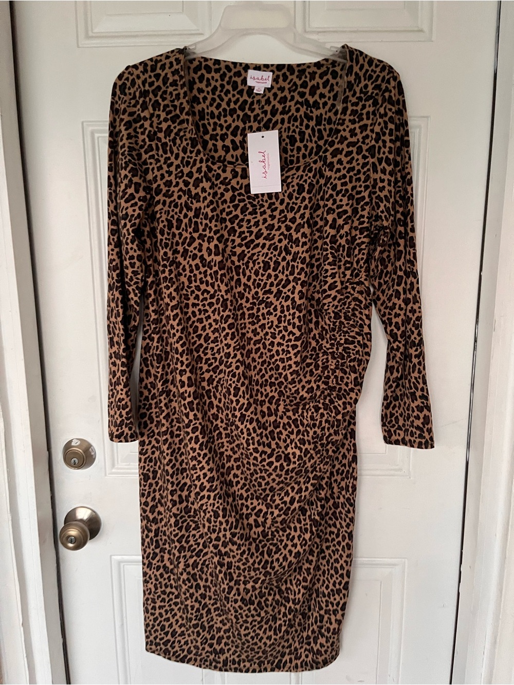 Ingrid & Isabel MaternityLeopard Print Midi Dress - Brown/Black New with tags 🏷️